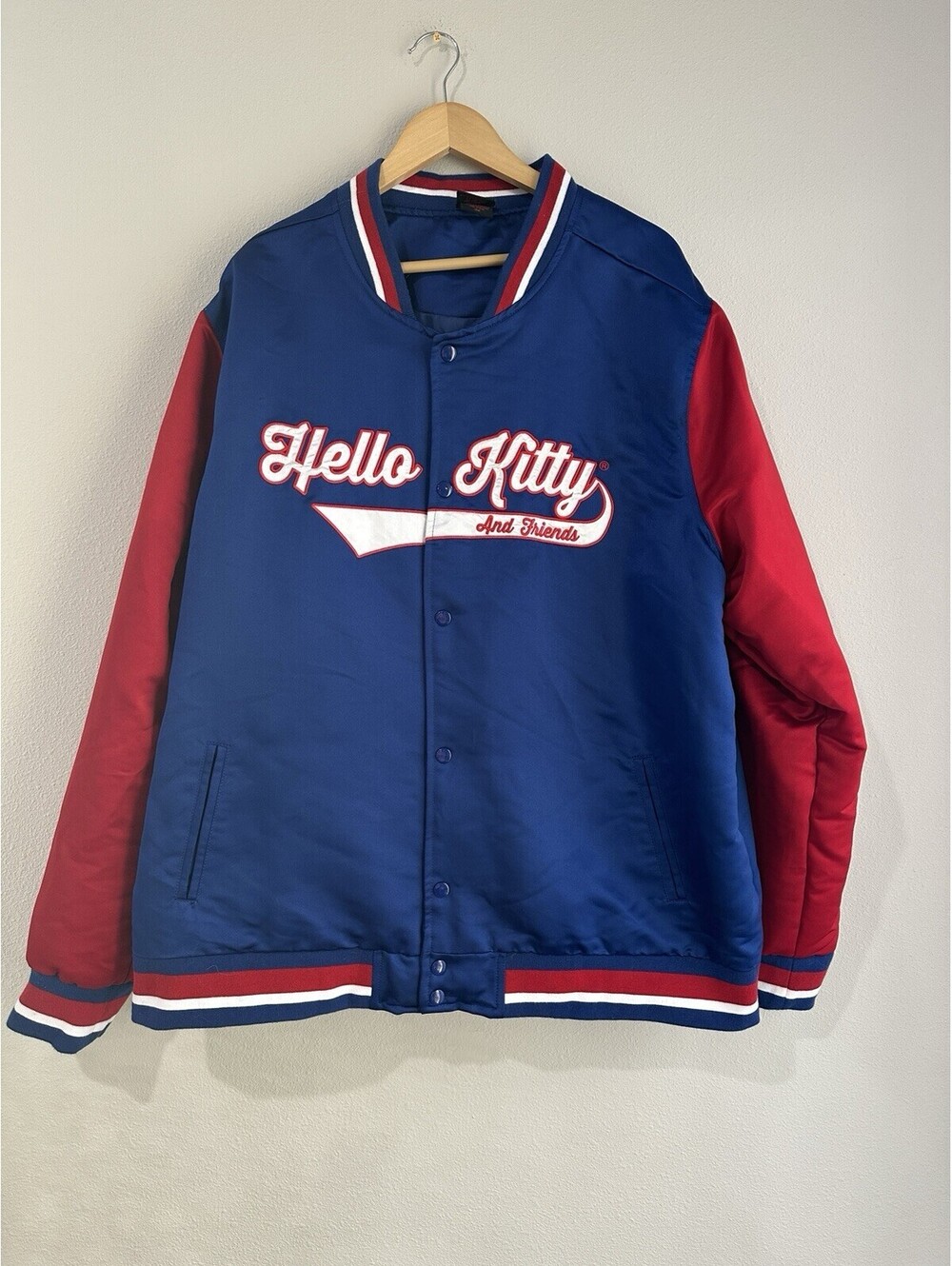 Official Hello Kitty And friends Blue And Red Bomber Adult Jacket Size 3X [COPY]